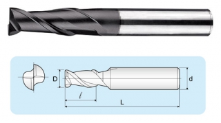 GCA  2-flutes Micro Grain End Mills