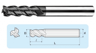 HGA-3-flutes Micro Grain End Mills HGA-3-flutes Micro Grain End Mills
