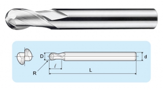 BC 2-Flutes Micro Grain Ball End Mills BC 2-Flutes Micro Grain Ball End Mills