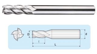 LGC 4 flutes Micro Long Shand End Mills LGC 4 flutes Micro Long Shand End Mills