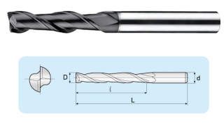 LGFA 2 flutes Micro Grain Long Flute End Mills LGFA 2 flutes Micro Grain Long Flute End Mills