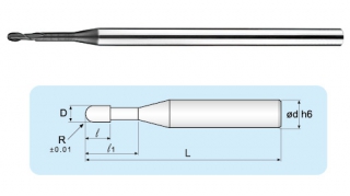 LBHA 4 Flutes Micro Grain Taper End Mills LBHA 4 Flutes Micro Grain Taper End Mills