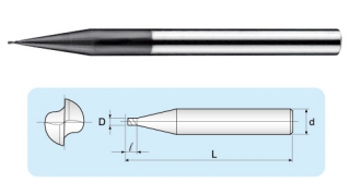UMGA-2-flutes Super Micro Grain End Mills