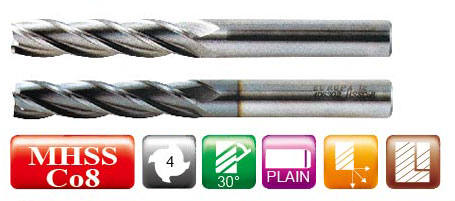 Ultra Cobalt Long-Flute End Mill - 4 Flutes Ultra Cobalt Long-Flute End Mill - 4 Flutes